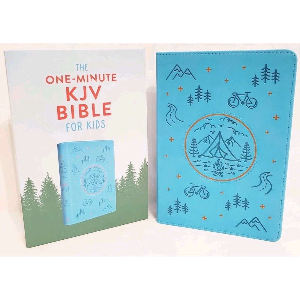 The One Minute KJV Bible for Kids Adventure Blue Barbour Staff 9781636095226